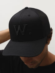 W. Logo Mesh Trucker Hat