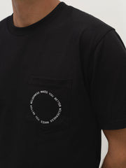 Circle Pocket Tee - Black